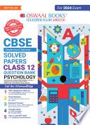 Oswaal CBSE Chapterwise Solved Papers 2023-2014 Psychology Class 12th (2024 Exam)