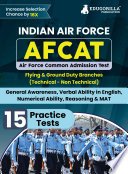 AFCAT 2023 : Air Force Common Admission Test Book (English Edition) – 15 Practice Tests (1500 Solved Questions) with Free Access to Online Tests