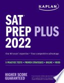 SAT Prep Plus 2022, 5 Practice Tests + Proven Strategies + Online + Video