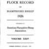 Flock Record of Hampshire Sheep