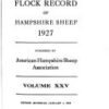 Flock Record of Hampshire Sheep