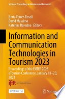 Information and Communication Technologies in Tourism 2023, Proceedings of the ENTER 2023 eTourism Conference, January 18-20, 2023