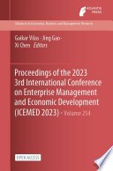 Proceedings of the 2023 3rd International Conference on Enterprise Management and Economic Development (ICEMED 2023)