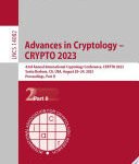 Advances in Cryptology – CRYPTO 2023, 43rd Annual International Cryptology Conference, CRYPTO 2023, Santa Barbara, CA, USA, August 20–24, 2023, Proceedings, Part II