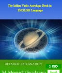 Saturn Transit Effects 2023-2025, The Indian Vedic Astrology Book By M. Meenachi Sundaram