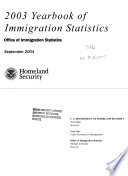 Yearbook of Immigration Statistics