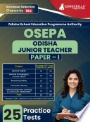 OSEPA : Odisha Junior Teacher Recruitment Exam Book 2023 (English Edition) | Odisha School Education Programme Authority | 25 Practice Tests (1500 Solved MCQs) with Free Access To Online Tests