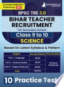 Bihar Secondary School Teacher Science Book 2023 (English Edition) | BPSC TRE 2.0 For Class 6-10 | 10 Practice Tests